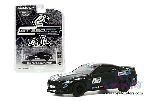 Greenlight - Ford Mustang Shelby GT350&reg; - Ford Performance Racing School GT350 Track Attack #17 (2016, 1/64 scale diecast model car, Shadow Black) 30191/48