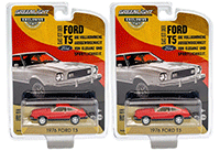Greenlight - Ford T5 Hardtop (1976, 1/64 scale diecast model car, Bright Red/Black) 30204/48