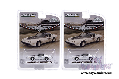 Greenlight - Pontiac&reg; Firebird&reg; Trans Am T/A 64th Annual Indianapolis 500 Mile Race (1980, 1/64 scale diecast model car, White/Black) 30226/48
