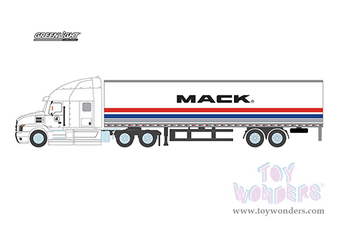 Greenlight - Mack Anthem® 18-Wheeler Tractor-Trailer - #4 The Mack Performance Tour 2018 (2018, 1/64 scale diecast model car, Red/White/Blue) 30266/24