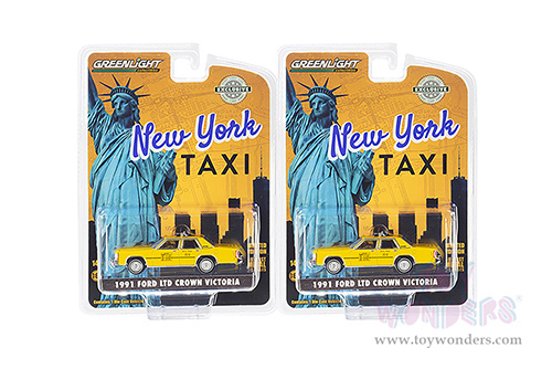 Greenlight - Ford LTD Crown Victoria - NYC Taxi (1991, 1/64 scale diecast model car, Taxi) 30290/48
