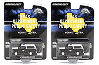 Show product details for Greenlight - Dodge Ramcharger - Texas Department of Public Safety (1978, 1/64 scale diecast model car, Black/White) 30302/48