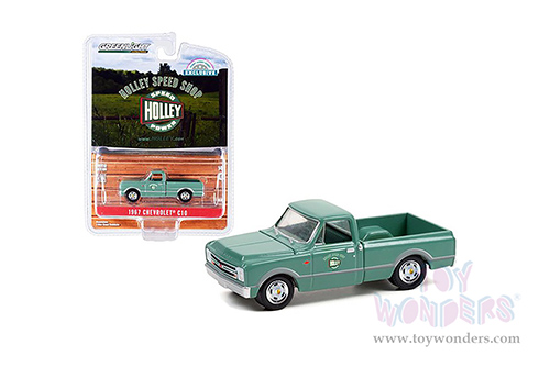 Greenlight - Chevrolet&reg; C-10 Short Bed Pickup Truck - Holley Speed Shop (1967, 1/64 scale diecast model car, Green) 30307/48