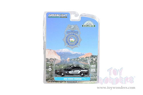 Greenlight - Dodge Charger - Colorado Springs Police Department (2021, 1/64 scale die cast model car, White/Black) 30314/48