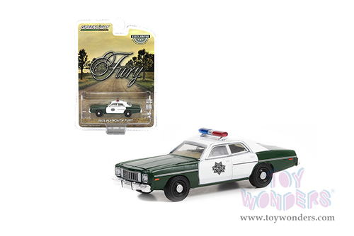 Greenlight - Plymouth Fury Capitol City Police (1975, 1/64 scale diecast model car, Dark Green/White) 30325/48