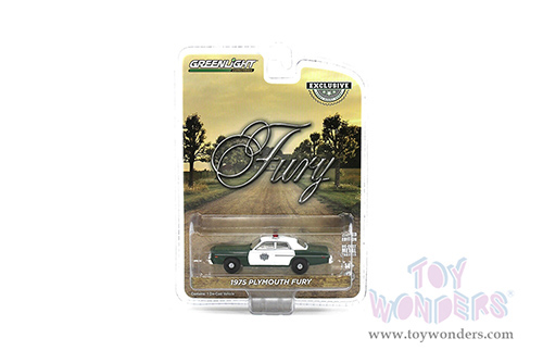 Greenlight - Plymouth Fury Capitol City Police (1975, 1/64 scale diecast model car, Dark Green/White) 30325/48