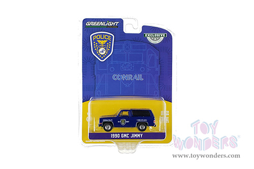 Greenlight - GMC® Jimmy - Conrail (Consolidated Rail Corporation) Police K-9 Unit (1990, 1/64 scale diecast model car, Dark Blue) 30332/48
