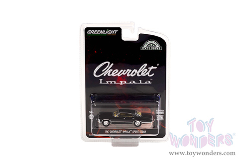 Greenlight - Chevrolet&reg; Impala Sport Sedan Hardtop (1967, 1/64 scale die cast model car, Tuxedo Black) 30333/48