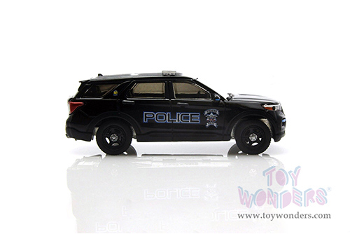 Greenlight - Ford Police Interceptor Utility - Fishers Police Department (2022, 1/64 scale diecast model car, Black) 30350/48
