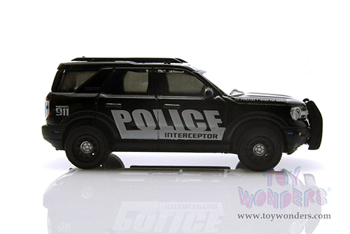 Greenlight - Ford Bronco Sport - Police Interceptor Concept (2021, 1/64 scale diecast model car, Black/White letters) 30339/48