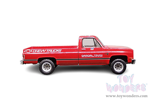 Greenlight - Chevrolet® Silverado Pickup - 70th Annual Indianapolis 500 Mile Race Official Truck (1986, 1/64 scale diecast model car, Red) 30340/48