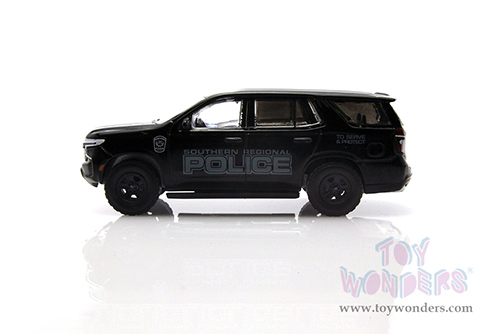 Greenlight - Hot Pursuit | Chevrolet&reg; Tahoe Police Pursuit Vehicle (PPV) - Southern Regional Police Department, Pennsylvania (2021, 1/64 scale diecast model car, Black) 30342/48