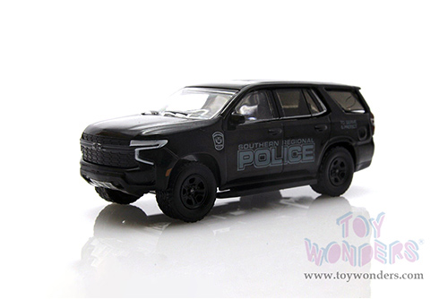 Greenlight - Hot Pursuit | Chevrolet&reg; Tahoe Police Pursuit Vehicle (PPV) - Southern Regional Police Department, Pennsylvania (2021, 1/64 scale diecast model car, Black) 30342/48