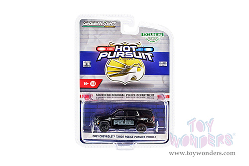 Greenlight - Hot Pursuit | Chevrolet&reg; Tahoe Police Pursuit Vehicle (PPV) - Southern Regional Police Department, Pennsylvania (2021, 1/64 scale diecast model car, Black) 30342/48