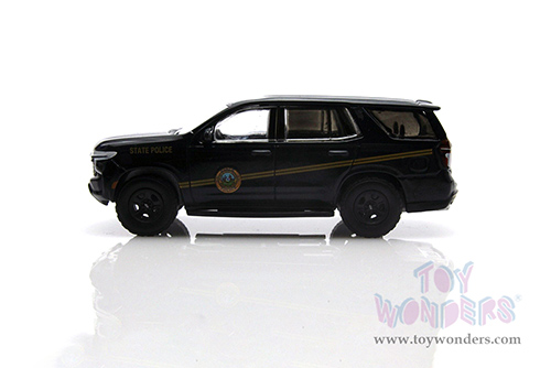 Greenlight - Hot Pursuit | Chevrolet&reg; Tahoe Police Pursuit Vehicle (PPV) - West Virginia State Police (2021, 1/64 scale diecast model car, Black/Gold stripes) 30343/48