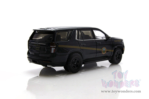 Greenlight - Hot Pursuit | Chevrolet&reg; Tahoe Police Pursuit Vehicle (PPV) - West Virginia State Police (2021, 1/64 scale diecast model car, Black/Gold stripes) 30343/48