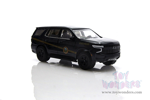 Greenlight - Hot Pursuit | Chevrolet&reg; Tahoe Police Pursuit Vehicle (PPV) - West Virginia State Police (2021, 1/64 scale diecast model car, Black/Gold stripes) 30343/48