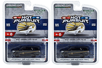 Show product details for Greenlight - Hot Pursuit | Chevrolet® Tahoe Police Pursuit Vehicle (PPV) - West Virginia State Police (2021, 1/64 scale diecast model car, Black/Gold stripes) 30343/48