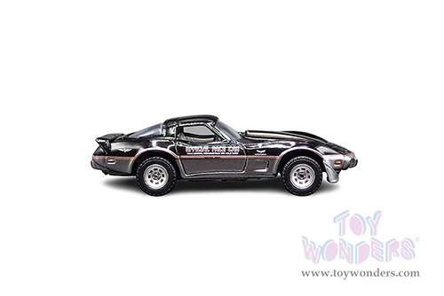 Greenlight - Chevrolet&reg; Corvette - 62nd Annual Indianapolis 500 Mile Race Official Pace Car (1978, 1/64 scale diecast model car, Black/Light Gray) 30347/48
