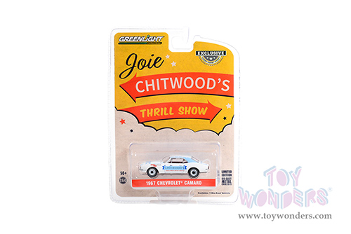 Greenlight - Chevrolet&reg; Camaro - Joie Chitwood Thrill Show "Legion of Worlds Greatest Daredevils" (1967, 1/64 scale diecast model car, White) 30358/48