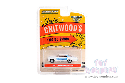 Greenlight - Chevrolet&reg; Impala Sport Sedan - Joie Chitwood Thrill Show "Legion of Worlds Greatest Daredevils" (1967, 1/64 scale diecast model car, White) 30359/48