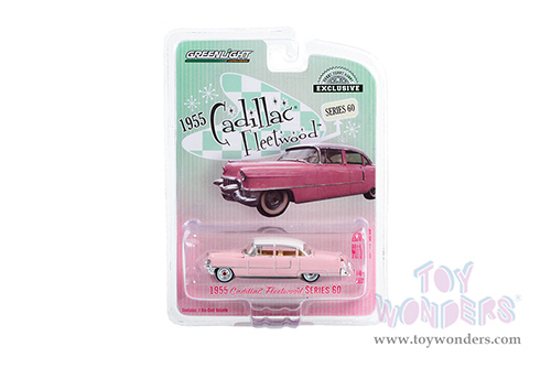 Greenlight - Cadillac&reg; Fleetwood Series 60 (1955, 1/64 scale diecast model car, Pink) 30396/48