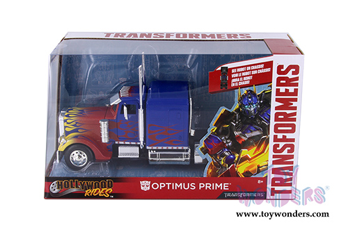 Jada Toys - Hollywood Rides | TRANSFORMERS Optimus Prime® Truck (1/24, die cast model car, Blue w/Red) 30446
