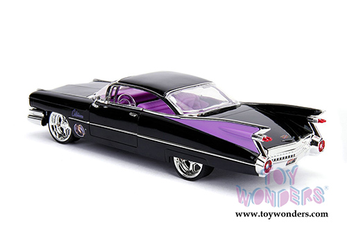 Jada Toys - Metals Die Cast | DC Comics Bombshells - Cadillac Coupe Deville™ with Catwoman™ Diecast Figure (1959, 1/24, diecast model toy, Black) 30458