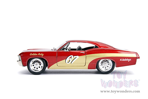 Jada Toys Bigtime Muscle - Chevrolet® Impala™ SS™ #67 "Golden Ruby" (1967, 1/24 scale diecast model car, Red/w Gold) 30529