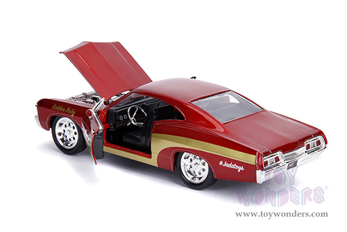 Jada Toys Bigtime Muscle - Chevrolet® Impala™ SS™ #67 "Golden Ruby" (1967, 1/24 scale diecast model car, Red/w Gold) 30529