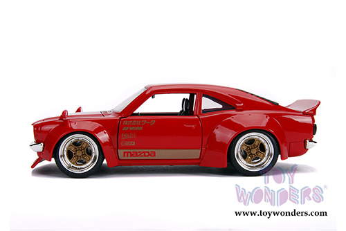 Jada Toys - Metals Die Cast | JDM Tuners&trade; Mazda RX-3 (1974, 1/24, diecast model car, Glossy Red) 30718