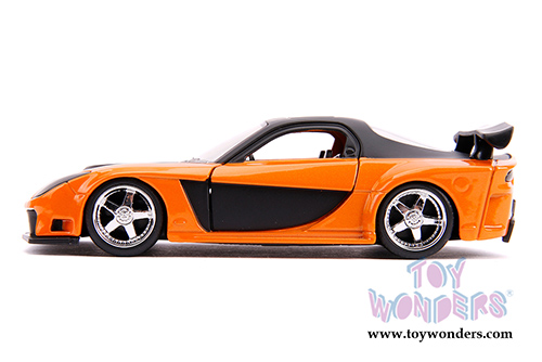 Jada Toys Fast & Furious - Han's Mazda RX-7 (1/32 scale diecast model car, Orange/Black) 30736