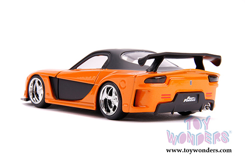 Jada Toys Fast & Furious - Han's Mazda RX-7 (1/32 scale diecast model car, Orange/Black) 30736