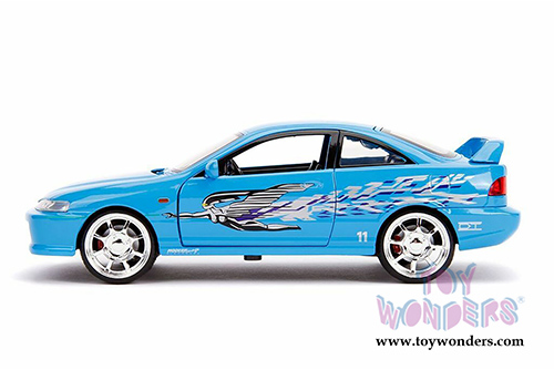Jada Toys Fast & Furious - Mia's Acura Integra RHD Hardtop (1/24 scale diecast model car, Blue) 30739/4