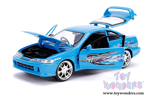 Jada Toys Fast & Furious - Mia's Acura Integra RHD Hardtop (1/24 scale diecast model car, Blue) 30739/4