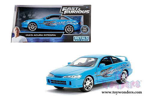 Jada Toys Fast & Furious - Mia's Acura Integra RHD Hardtop (1/24 scale diecast model car, Blue) 30739/4