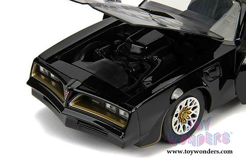Jada Toys Fast & Furious - Tego’s Pontiac Firebird T-Top (1977, 1/24 scale diecast model car, Black) 30756