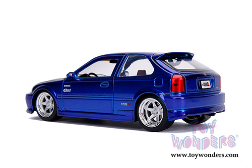 Jada Toys - Metals Die Cast | JDM Tuners&trade; Honda Civic Type R (1997, 1/24, diecast model car, Candy Blue) 30929