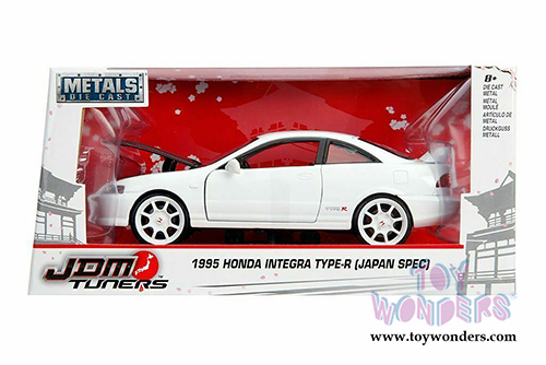 Jada Toys - Metals Die Cast | JDM Tuners&trade; Honda Integra Type-R Japan Spec (1995, 1/24, diecast model car, White) 30931