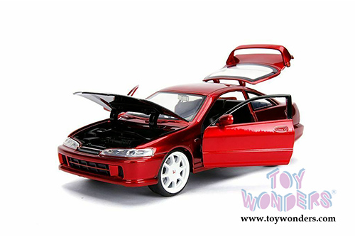 Jada Toys - Metals Die Cast | JDM Tuners&trade; Honda Integra Type-R Japan Spec (1995, 1/24, diecast model car, Candy Red) 30932