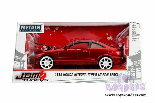 Jada Toys - Metals Die Cast | JDM Tuners&trade; Honda Integra Type-R Japan Spec (1995, 1/24, diecast model car, Candy Red) 30932