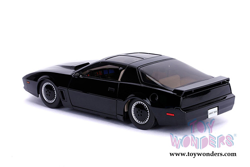 Jada Toys - Metals Die Cast - Hollywood Rides | Knight Rider K.I.T.T.&trade; Pontiac&reg; Firebird&reg; Trans Am with lights (1982, 1/24, diecast model car, Black) 30939