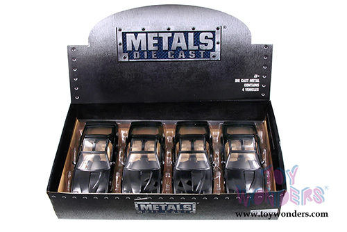 Jada Toys - Metals Die Cast - Hollywood Rides | Knight Rider K.I.T.T.&trade; Pontiac&reg; Firebird&reg; Trans Am with lights (1982, 1/24, diecast model car, Black) 30939