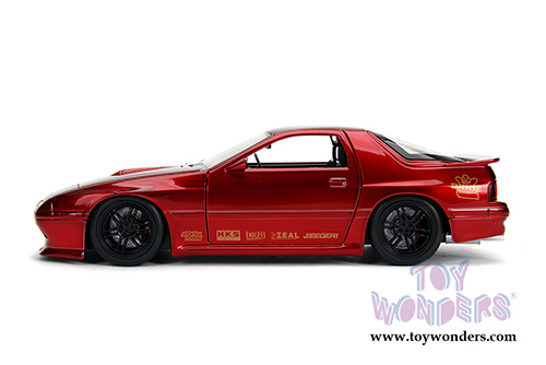 Jada Toys - Metals Die Cast | JDM Tuners&trade; Mazda RX-7 (FC) (1985, 1/24, diecast model car, Candy Red) 30941