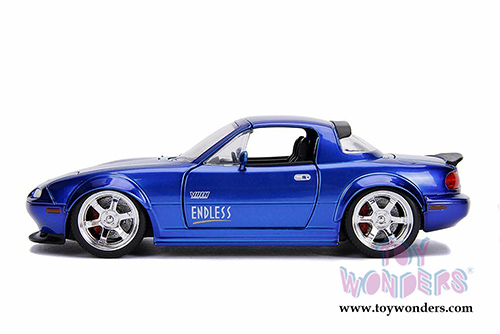Jada Toys - Metals Die Cast | JDM Tuners&trade; Mazda Miata Hardtop (1990, 1/24, diecast model car, Candy Blue) 30942