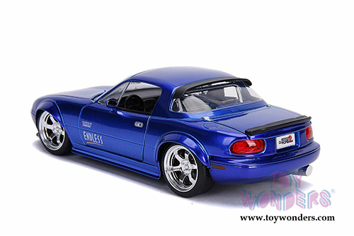 Jada Toys - Metals Die Cast | JDM Tuners&trade; Mazda Miata Hardtop (1990, 1/24, diecast model car, Candy Blue) 30942