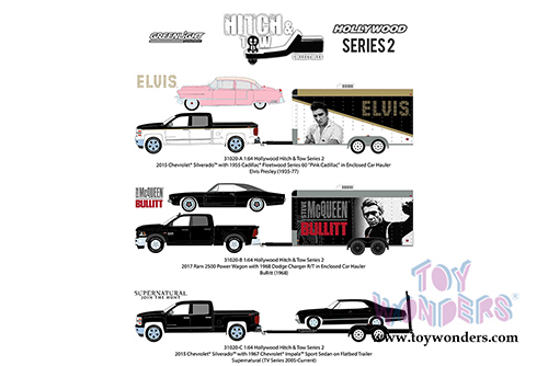 Greenlight - Hollywood Hitch & Tow Series 2 (1/64 scale diecast model car, Asstd.) 31020/24
