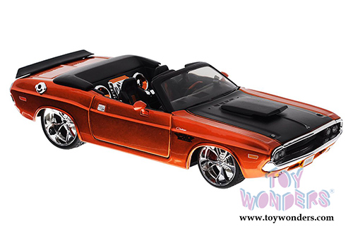 Maisto AllStars - Dodge Challenger R/T Convertible (1970, 1/24 scale diecast model car, Orange) 31026OR