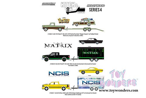 Greenlight - Hollywood Hitch & Tow Series 4 (1/64 scale diecast model car, Asstd.) 31040/24