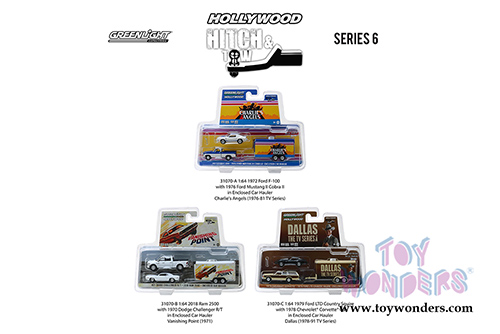 Greenlight - Hollywood Hitch & Tow Series 6 (1/64 scale diecast model car, Asstd.) 31070/24